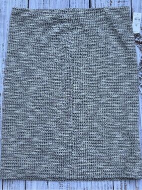 Ann Taylor Gray Tweed Pencil Skirt